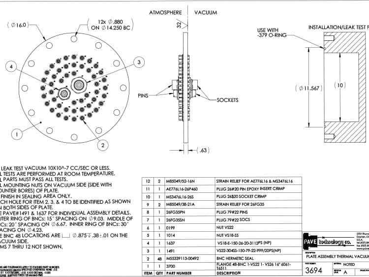 PAVE-Mate 3694 Vacuum Flange
